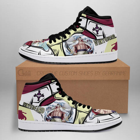 Yonko Whitebeard Sneakers benutzerdefinierte Anime -Op -Schuhe